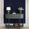 YENHOME 24"X393" Blue Velvet Wallpaper Vintage Blue Velvet Peel and