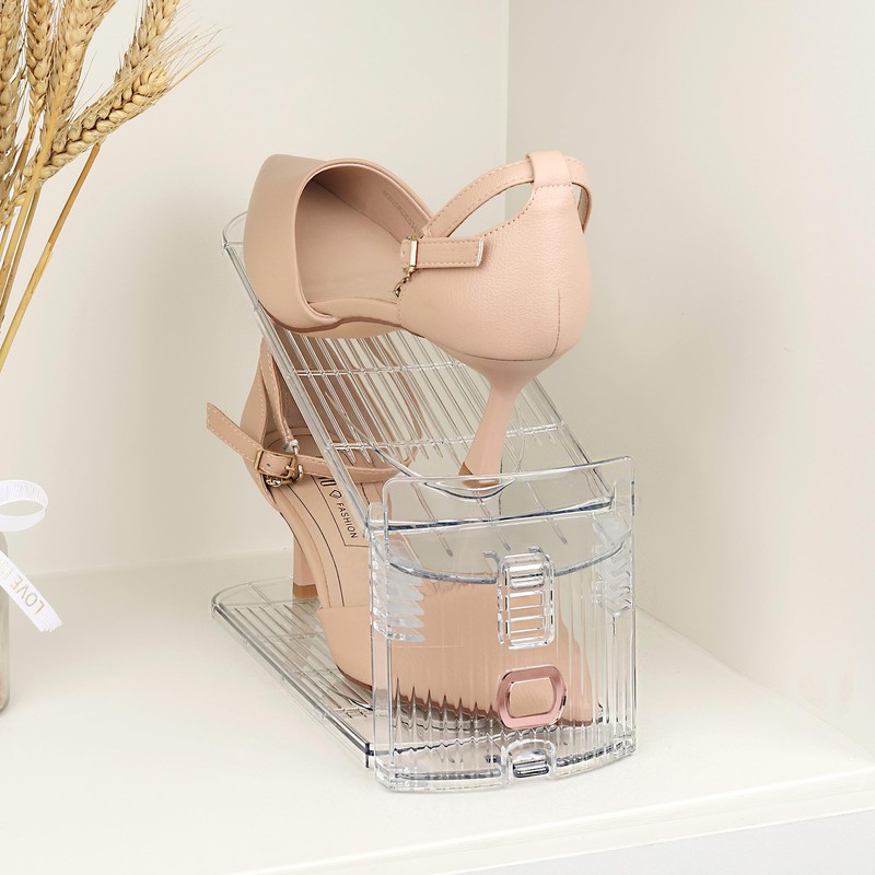 Yes!Fresh Shoe Slots Organizer, Adjustable Shoe Rack Stacker Storage Space