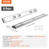 VEVOR 6 Pairs of 18 Inch Drawer Slides Side Mount