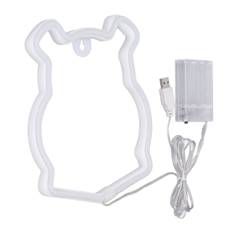 Neon Light LED Bear Shaped Neon Sign Battery Operated USB