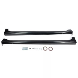 Unbranded M-style Side Skirts Rocker Panels For Honda Civic 9th 4-Door Sedan 2012-2015 ABS