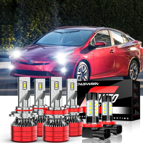 CHUSYYRAY For Toyota Prius 2010-2018 LED Combo Headlight Fog Light