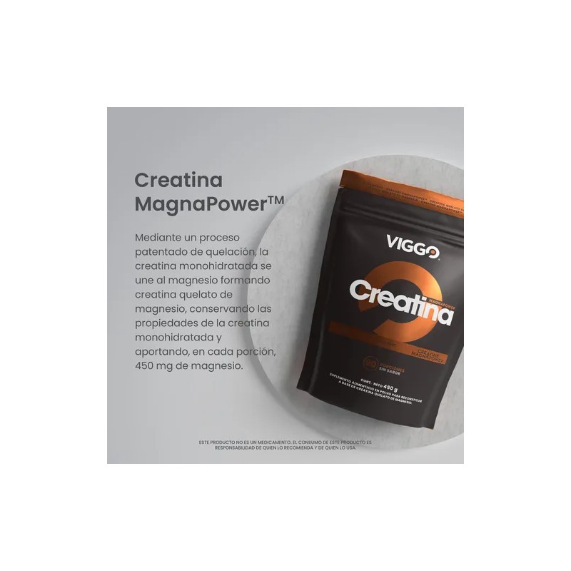 Viggo Creatina Magnapower En Polvo 450g Sin Sabor Sin Sabor