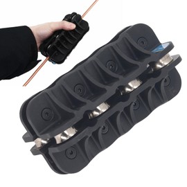 Handheld Tubing Straightener 3/4in 19mm, Brake Line Tube Straightening Tool, Universal Copper Aluminum Steel Coils Pipe Straightener for Brake Fuel System Lines