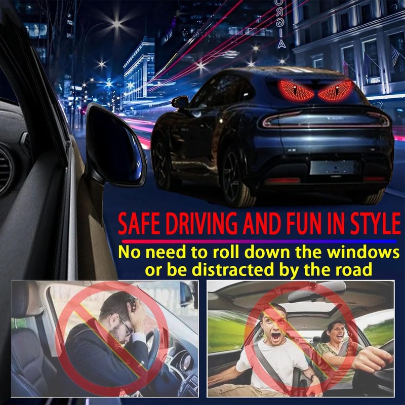 2 Pcs Eyes Light,Half-Devil's Eye Light Car Light,Devil Eyes Light