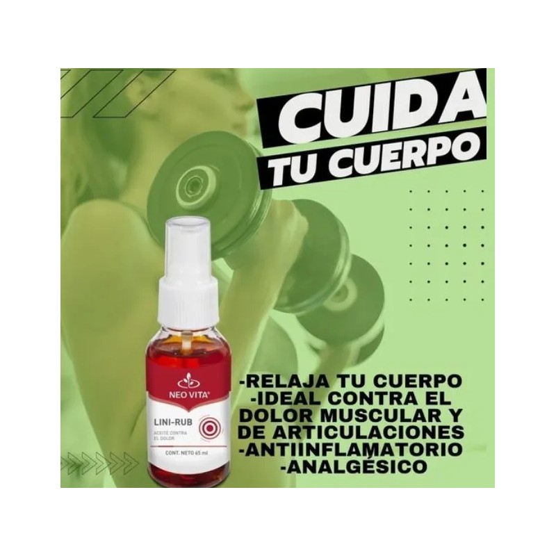 Lini Rub Neovita Relajante Muscular Antinflamatorio Analges