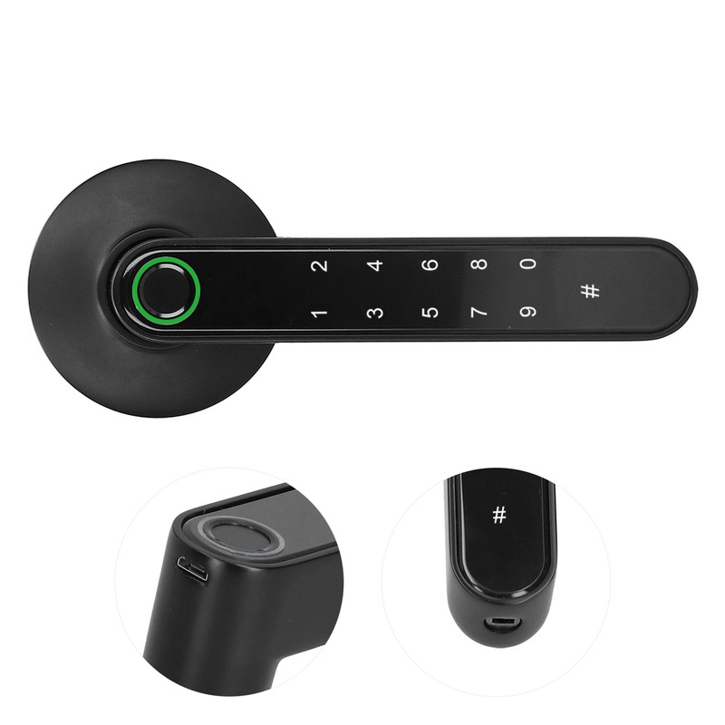 Fingerprint Lock Keyless Entry Smart Handle Password Electronic for Tuya