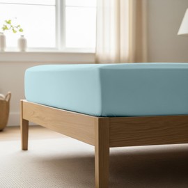 Mellanni - Sábana bajera ajustable, microfibra cepillada 1800, ropa de cama, resistente a arrugas, decoloración, manchas, hipoalergénica, 1 sábana bajera únicamente