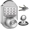 Keyless Door Lock Deadbolt Entry Door Knob Keypad Digital Combination