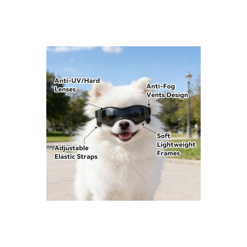 anteojos de sol Chihuahua extra pequeñas con protección ocular para