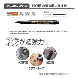 ゼブラ 油性ペン マッキープロ 細字 特殊用途DX 黒 YYSS10-BK
