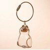Anpyxun 6 Pcs Cat Hair Keychain Keepsake - Clear Acrylic
