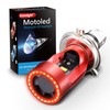 Camelight CCFL Motorcycle LED Headlight with Red Light H4 /