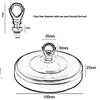 LEDSone 5 Pieces Mini Ceiling Hooks Antique Carving Design Safety