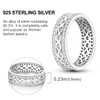 NARMO 925 Sterling Silver Ring for Women Twisted Infinity Cubic