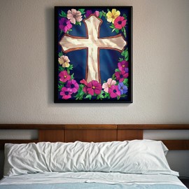 O&BTRC01 Religious Diamond Art Kits for Adults Christian Diamond Painting 12 * 16 Inch (Round Beads)