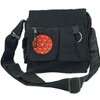 Guru-Shop Shoulder Bag, Hippie bag - Black, Unisex Adults, Cotton,