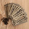 12Pcs Antique Brass Metal Label Pull Frame Handle File Name