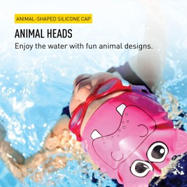 FINIS Animal Head Swim Cap (Hippo)