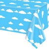 Cloud Party Table Decoration, Children's Blue Cloud Theme Tablecloth,Suitable for