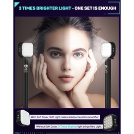 IFOOTAGE HL1 C4 LED Video Light, Handy RGBW On Camera Light, Bluetooth APP Control Magnetic Attraction Video Camera Light, CRI 95+/2700-10000K/2000mAh Rechargeable/Type C Charging, C4 Obsidian Black