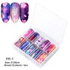 10 Stickers/Box Cherry Blossom Flower Starry Sky Nail Foil Nail
