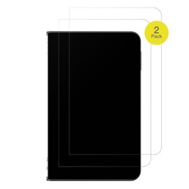 dipos FLEX 2x Matte Screen Protectors Suitable for Ledger Stax Crypto Wallet, Anti-Reflective, 100% Display Cover, Fingerprint Compatible, Case-Friendly, Full Cover Screen Protector Film