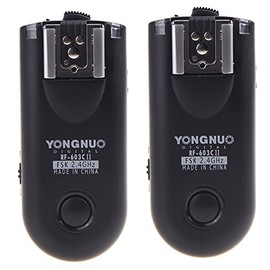 Yongnuo RF 603Â II/C3Â (Version II) 2.4GHz Wireless Flash Trigger for Canon 10D/20D/30D/40D/50D/1D/1D Mark II/1D Mark III/1D Mark IV/1Ds/1DS Mark II/1Ds Mark III/5D/5D Mark II/5D Mark III/6D/7D/1DX