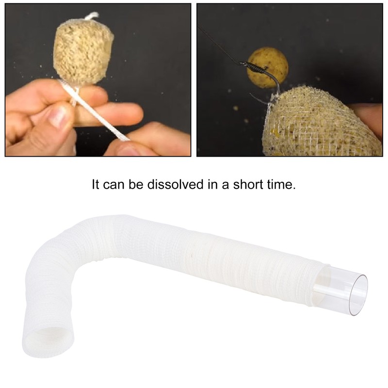 PVA Cylinder Water Soluble Net PVA Mesh Soluble Fishing Feeder
