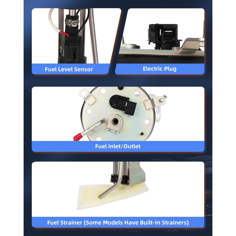ECCPP Fuel Pump Replacement E8351H Compatible with Honda Accord 1994-1995