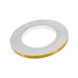REPAIROCK 0.3" Width 164ft Decorative Strips Waterproof Reflective Tape Sticker Warning Tape Gold Tone for Car Motorcycle Auto Replacement Parts