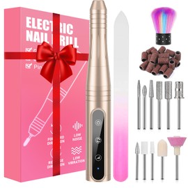 Electric Nail Drill, Electric Nail File Manicure Set, 11-in-1 30000 rpm USB Nail Clipper Set, Electric Pedicure Set, Polishing Tools, Nail Clipper Set for Acrylic/Gel Nails & Callus Removal