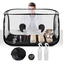 Large Still Air Box Mushroom Grow Tent - 38x20x25 Inch Clean Air Workstation, Sturdy Flow Hood for Grow Bags, Growers, and Home Scientists