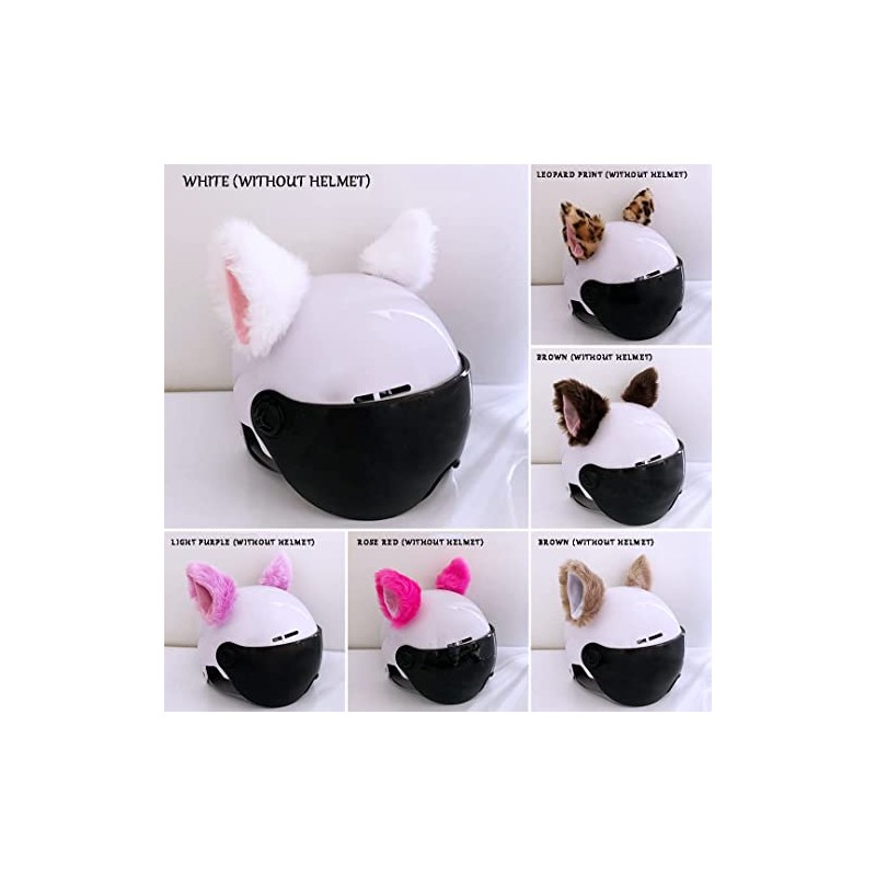Cat Ears for Helmet Plush Ears Adhesive Helmet Accessory for