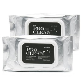 Tony Moly Pro Clean Soft Cleansing Tissue 50 sheets x 2 / 토니모리 프로클린 소프트 클렌징 티슈 50매x2개