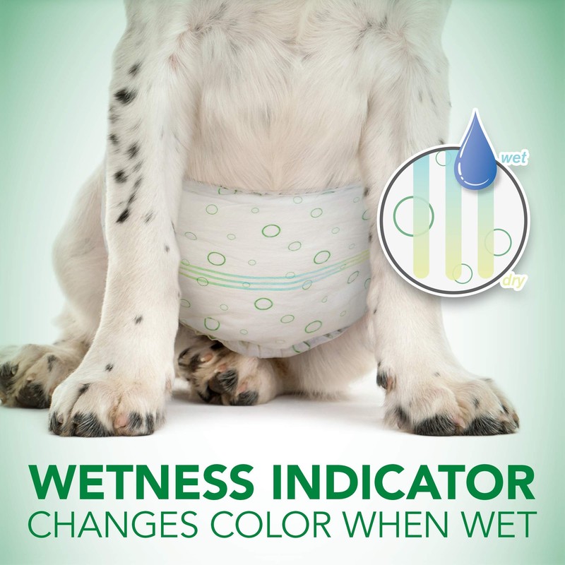 Vet's Best Comfort Fit Disposable Male Dog Diapers - Absorbent