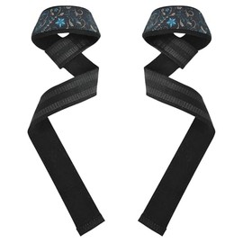 Rosette Pattern Turquosie - Correas de levantamiento de pesas antideslizantes de 26 pulgadas, par de correas de gimnasio para levantamiento de pesas, levantamiento de peso, ejercicio y entrenamiento