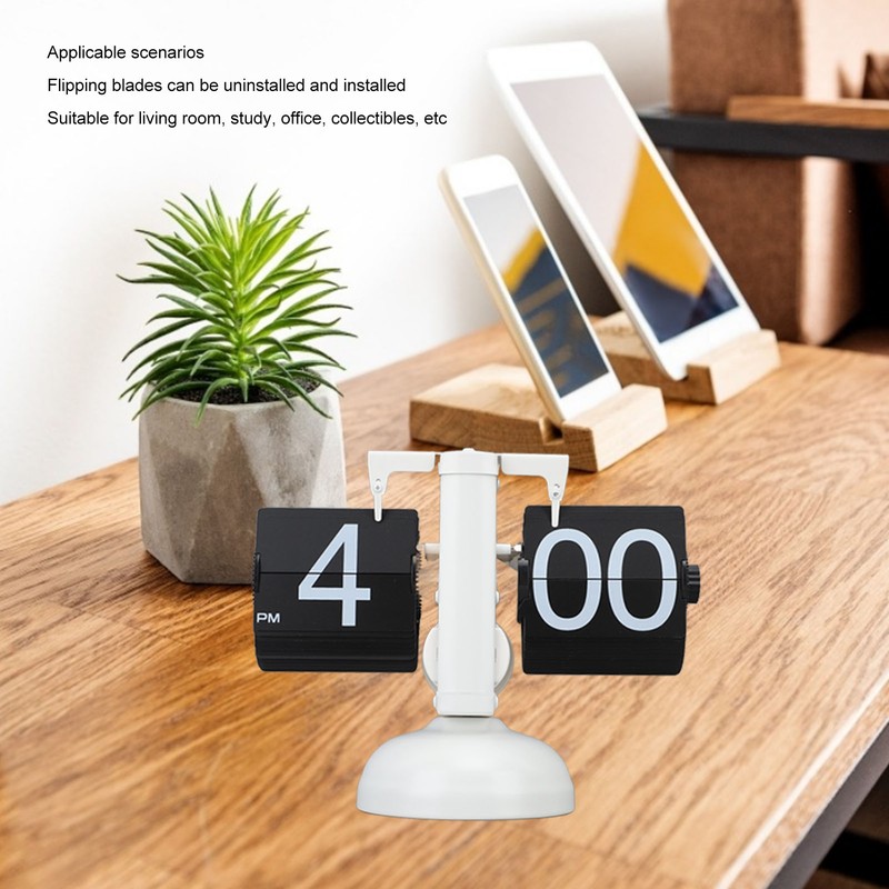 European Style Retro Digital Flip Down Clock 304 Stainless Steel