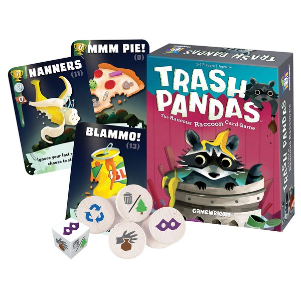 Gamewright Trash Pandas - The Raucous Raccoon Card Game - 252