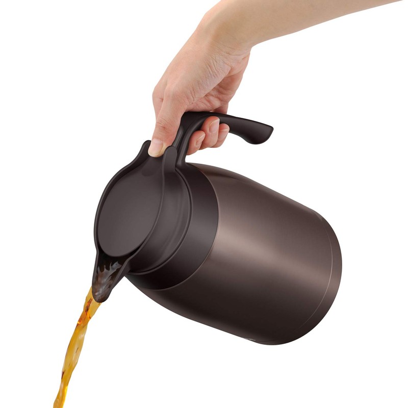 Thermos Stainless Pot TTB-1500 DBW, 6.3 cups (1.5 L), Dark