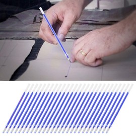 100 Pcs Heat Erasable Pen Refills, Fabric Marker Pens, High Temperature Disappearing Ink, Fabric Markers, Leather, Garment, Line Markers, Pen Refills