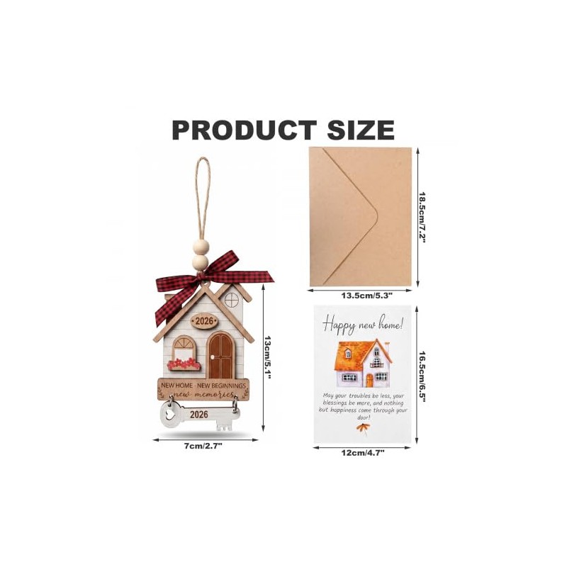 Merzio New Home Ornament Gifts 2026, Housewarming Gifts for New