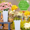 Beeveer 12 Pcs Flower Buckets 13.4 Inch Plastic Floral Bucket