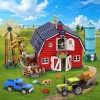 INSOON 1405 PCS Farm Barn Building Set with Light, Farm
