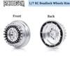 RCHUBAM 1/7 RC Beadlock Wheels Rim 4PCS RC Rock Crawler