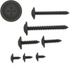 Phillips Flat Head Self-Tapping Screws with Disc, Black, Galvanised
