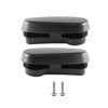 POETRYXIAO Chrome Tubular Running Board End Cap Cover for 2009-2020