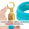 6PCS Velvet Rope 5FT Tiffany – VIP String Thick Velvet