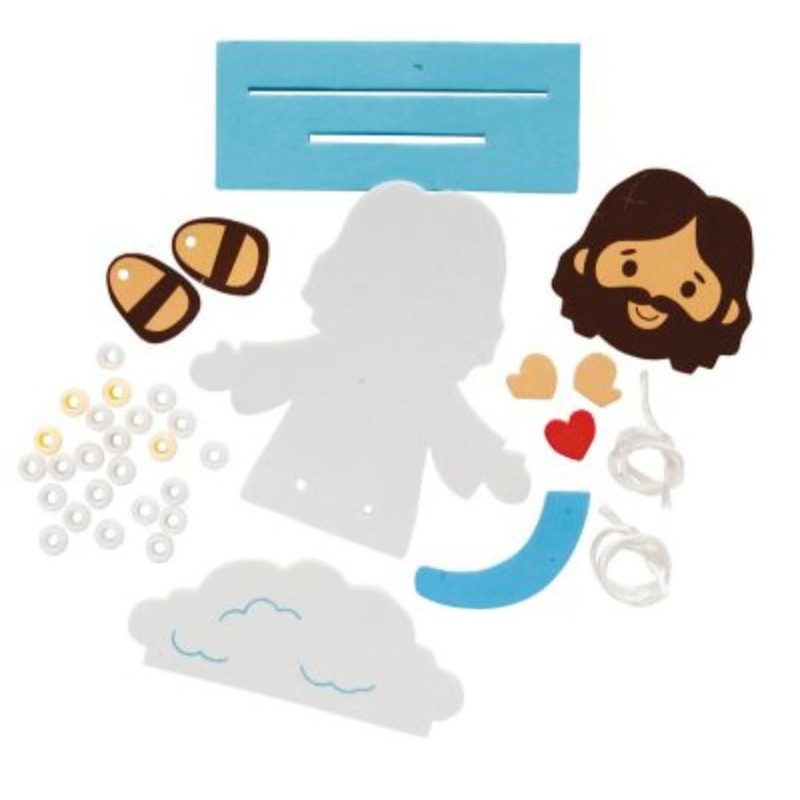 Jesus with Dangle Legs Foam Craft Kit - Easter, Holiday