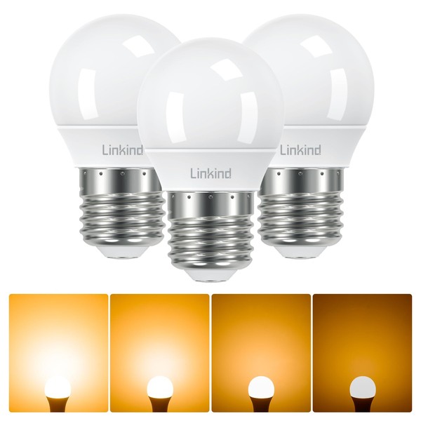 Linkind Linkind Dimmable E27 Screw LED Bulbs, 4.2W G45/P45 Golf